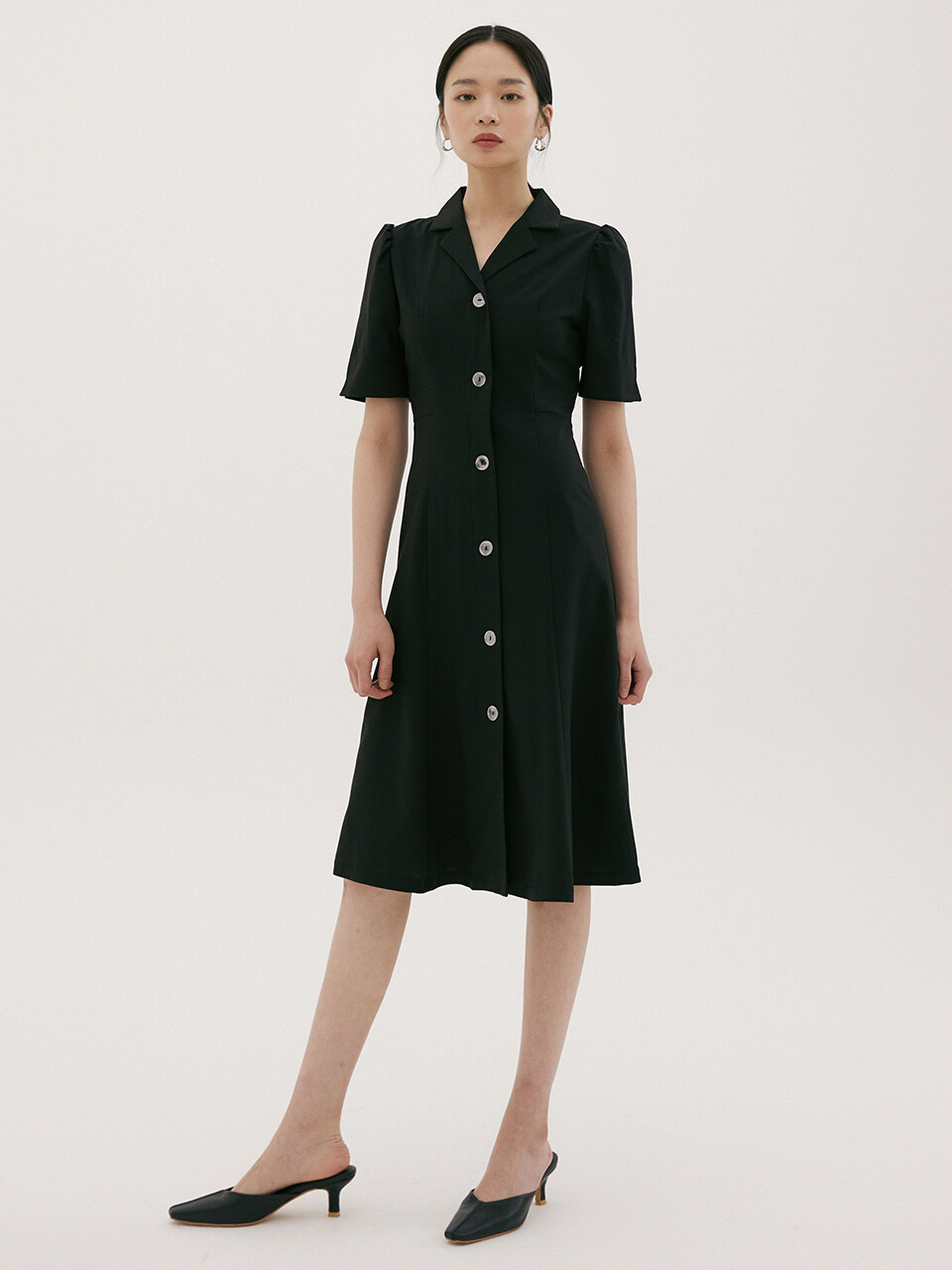 REORG DUL One-button Mermaid Dress_Black