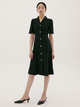 REORG DUL One-button Mermaid Dress_Black