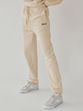 REORG Fal Wavy Logo Jogger Pants (Beige)