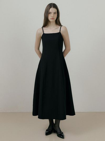 REORG Flare Sleeveless Long Dress [Black]