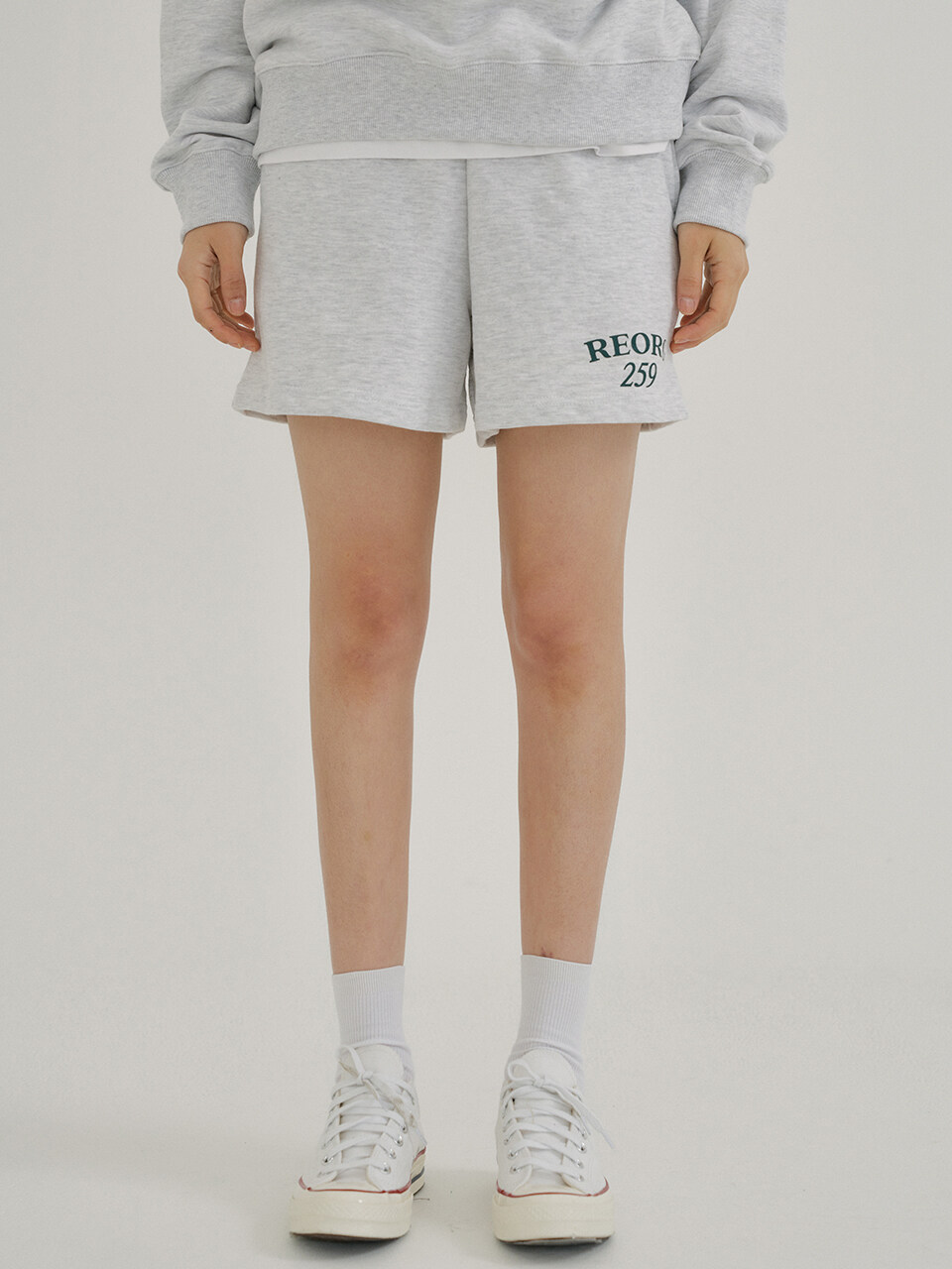 REORG KACK 259 Logo Short (White Gray)
