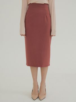 REORG KACK Back Slit Skirt (Rose)