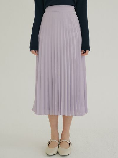 REORG KACK Banded Accordion Skirt (Lilac)