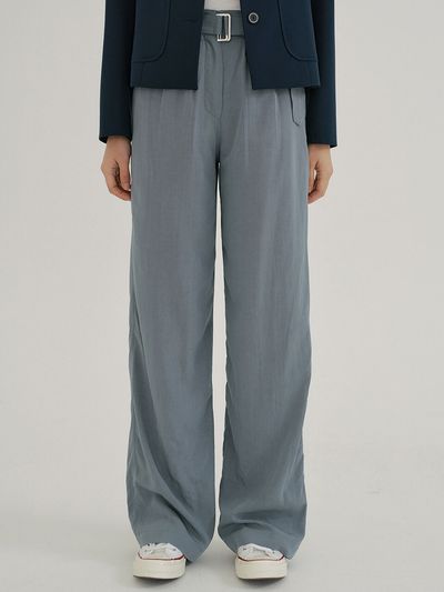 REORG KACK Belted Wide Pant (Gray Blue)