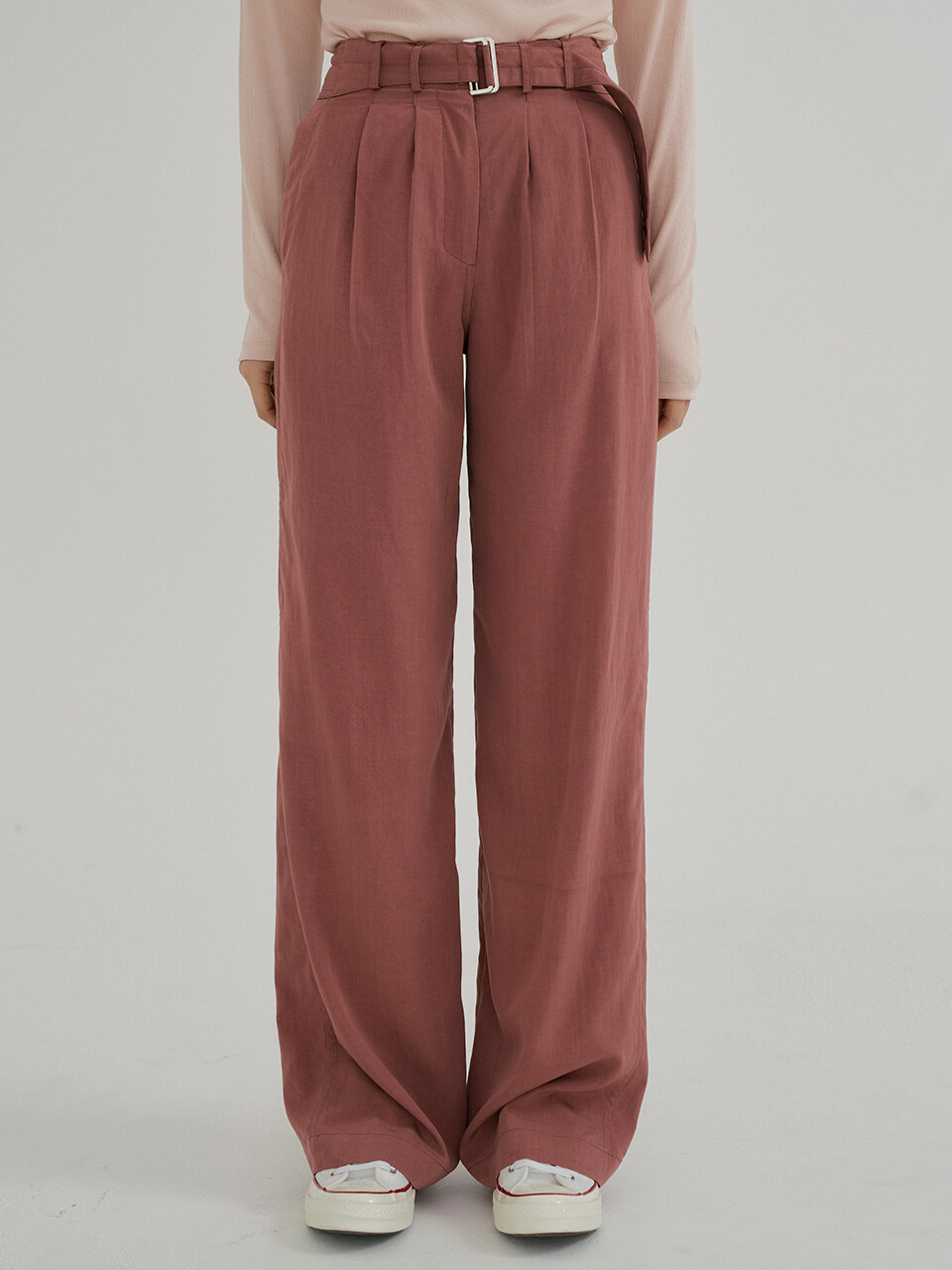 REORG KACK Belted Wide Pant (Rose)