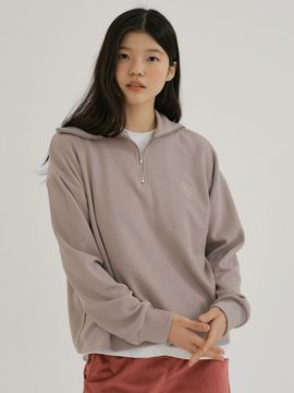 REORG KACK Half Zip-Up Knit (Beige)