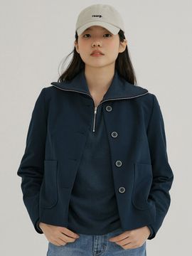 REORG KACK Round Neck Jacket (Blue Green)