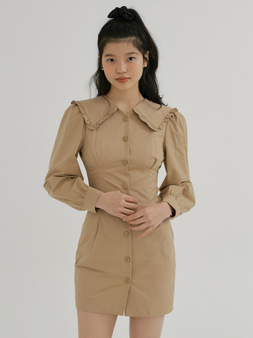REORG KACK Sailor Collar Dress (Beige)
