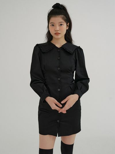 REORG KACK Sailor Collar Dress (Black)