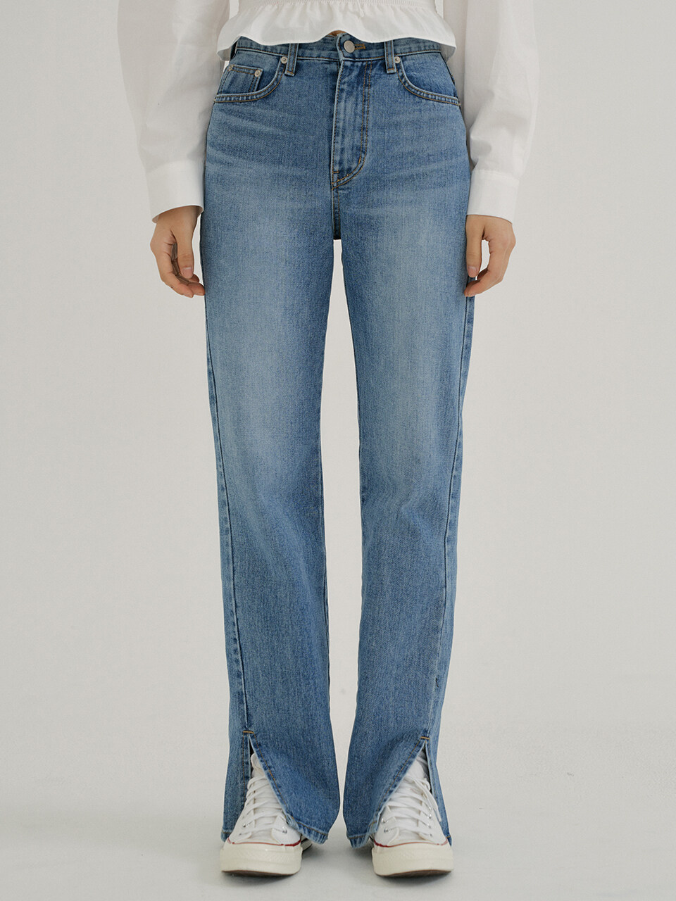 REORG KACK Side Slit Denim Pant