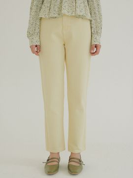 REORG KACK Twill Cotton Straight Pants (Yellow)