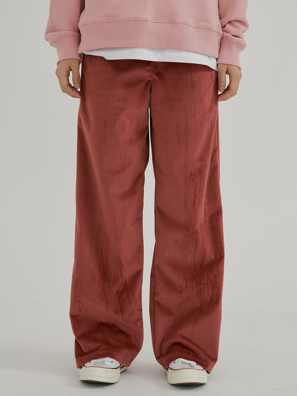 REORG KACK Wide Ribbed String Pant (Rose)