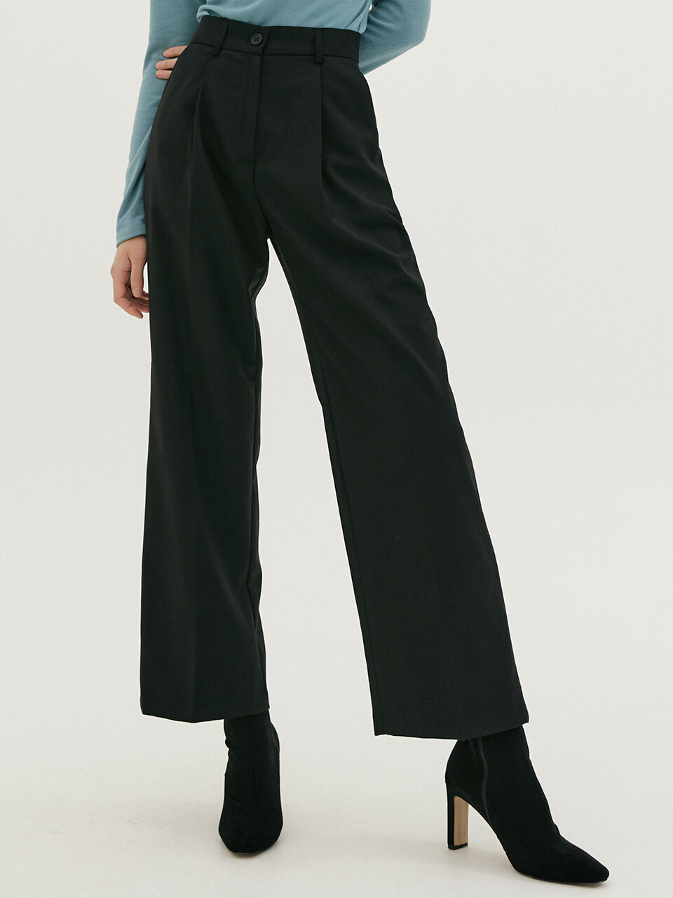 REORG Noi Wide Slacks Pants_Black