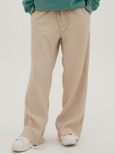 REORG Noi Wide String Pants_Yellow Beige