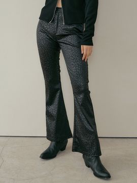 REORG Pod Leopard Disco Pants_Black