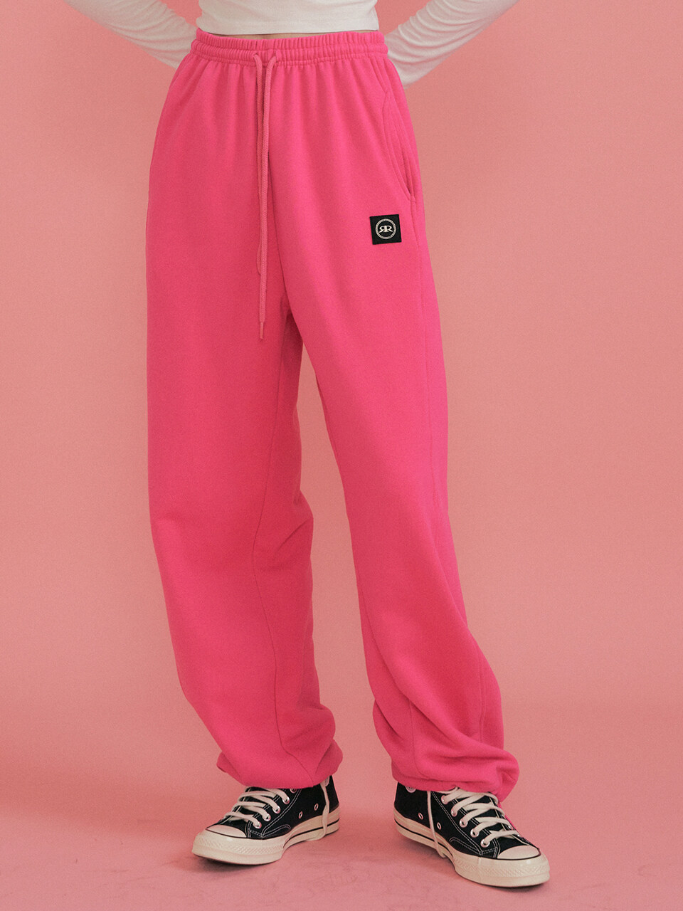 REORG Pod Patch String Pants_Pink Peacock