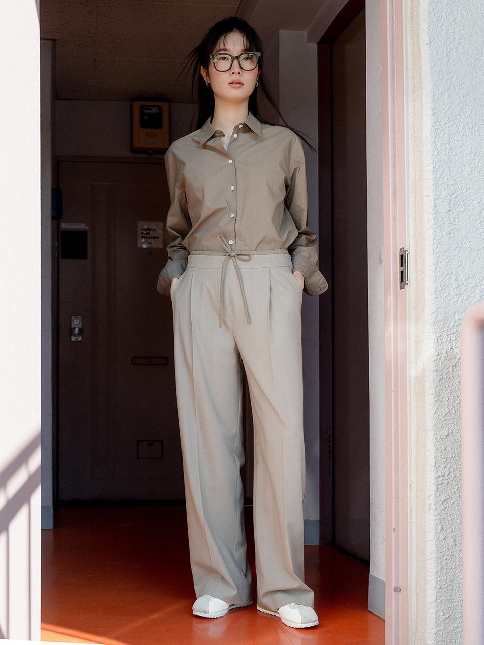 REPLAIN COMBI WAIST TUCK PANTS