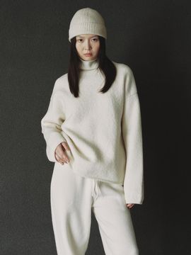 REPLAIN SNOWY CHUNKY KNIT_IVORY