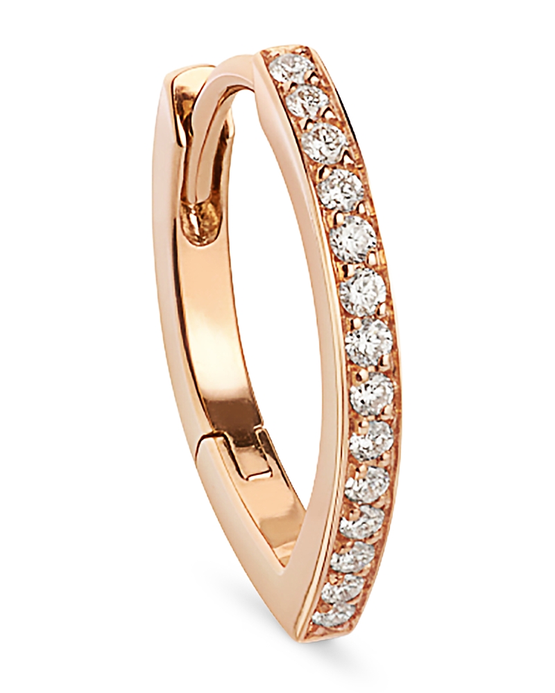 Repossi Repossi 18K Gold Antifer Diamond V Shape Single Hoop Earring