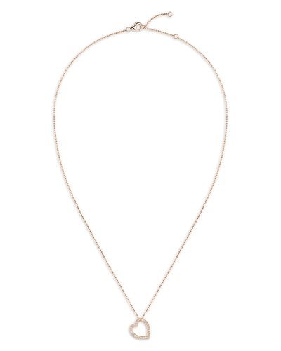 Repossi Repossi 18K Rose Gold Antifer Diamond Heart Pendant Necklace, 0.12 tcw
