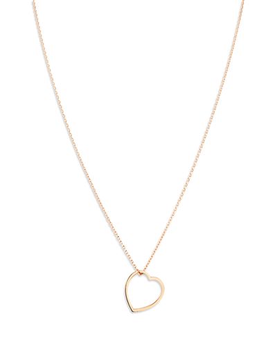 Repossi Repossi 18K Rose Gold Antifer Heart Long Pendant Necklace, 23.5-27.5