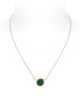 Repossi Repossi 18K Rose Gold Antifer Malachite & Diamond Halo Pendant Necklace, 15.7-17.7 - 1