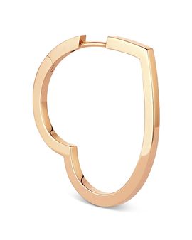 Repossi Repossi 18K Yellow Gold Antifer Large Heart Single Hoop Earring