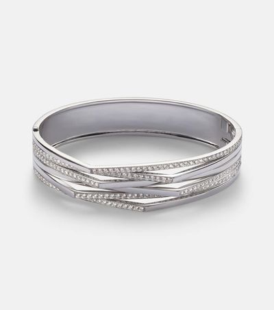 Repossi Repossi Antifer 18kt white gold cuff bracelet with diamonds