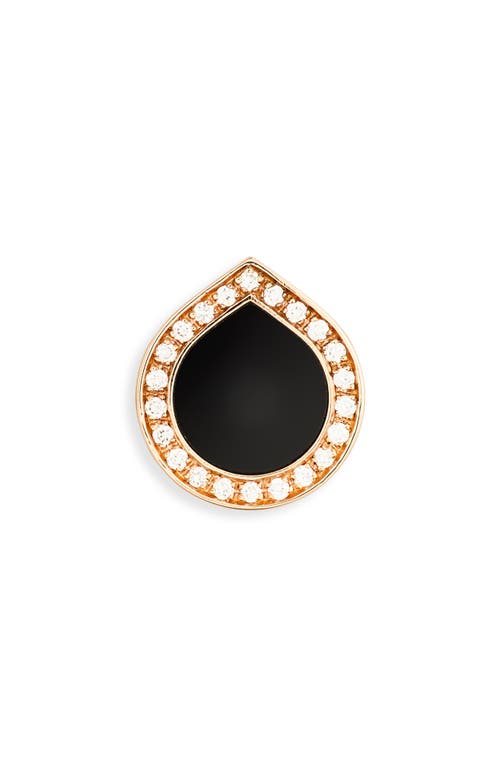 REPOSSI REPOSSI Antifer Onyx & Diamond Pavé Stud Earring 