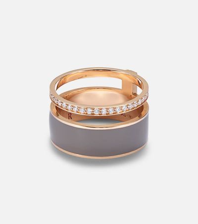 Repossi Repossi Berbere Chromatic 18kt rose gold ring with diamonds