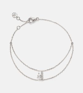Repossi Repossi Letters 18kt white gold bracelet with diamonds