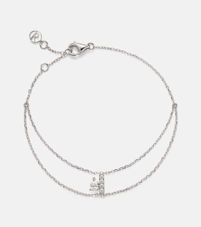 Repossi Repossi Letters 18kt white gold bracelet with diamonds