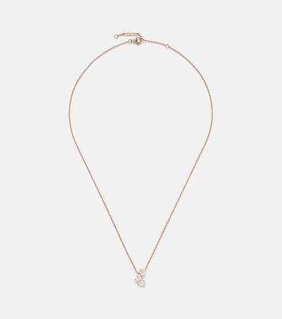 Repossi Repossi Serti Sur Vide 18kt rose gold pendant necklace with diamonds
