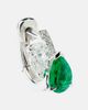 Repossi Repossi Serti Sur Vide 18kt white gold single earring with diamonds and emerald - 1