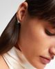Repossi Repossi Serti Sur Vide 18kt white gold single earring with diamonds and emerald - 3