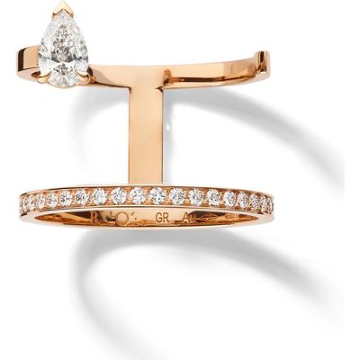 REPOSSI REPOSSI Serti sur Vide 2-Row Pear-Cut Diamond Ring