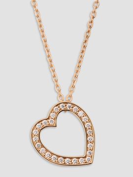 Repossi Women's Antifer 18K Rose Gold & 0.12 TCW Diamond Heart Pendant Necklace