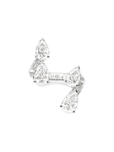 Repossi Women's Brevis 18K White Gold & 1.70 TCW Diamond Cuff Ring