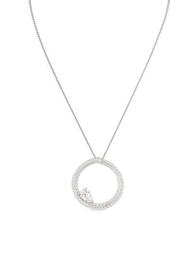 Repossi Women's Brevis 18K White Gold & 2.38 TCW Diamond Circle Pendant Necklace
