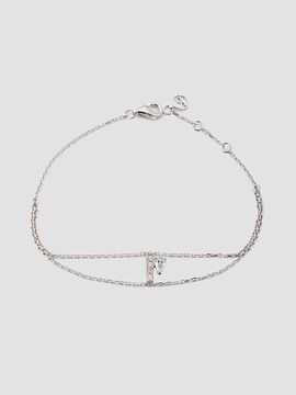 Repossi Women's Letters 18K White Gold & 0.20 TCW Diamond Bracelet