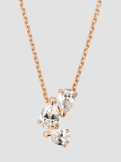 Repossi Women's Serti Sur Vide 18K Pink Gold & 0.75 TCW Diamond Pendant Necklace