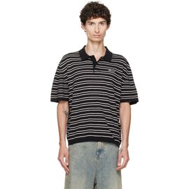 Represent Represent Black & White California Stripped Polo