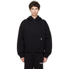 Represent Represent Black Initial Boxy Hoodie