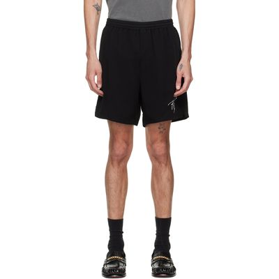 Represent Represent Black 'Love and Kisses' Shorts