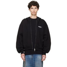 Represent Represent Black Printed 'Owners Club' Zip-Up Hoodie