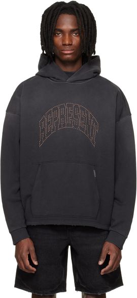 Represent Represent Black 'Represent' Embellished Hoodie