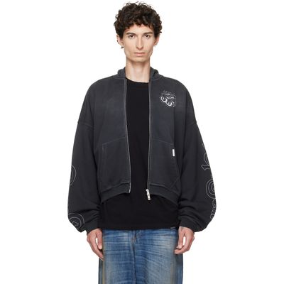 Represent Represent Black 'The Beach Boys' Zip-Up Hoodie