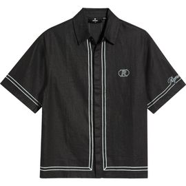 Represent Represent Border Stripe Cotton Button-up Shirt