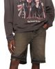 Represent Represent Brown Overdyed Denim Shorts - 4