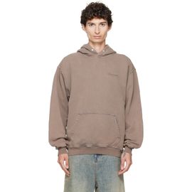 Represent Represent Brown Printed 'Owners Club' Script Hoodie